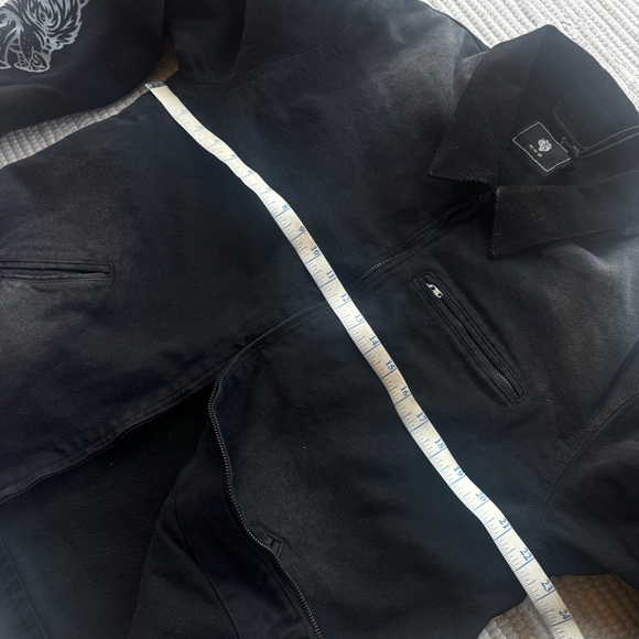 Darc Sport “Been Through It Hard Work” Zip Jacket – Distressed Blackout - Picture 10 of 16